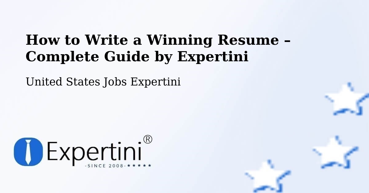 Resume Writing Guide for Job Seekers – Burt - Burt, United States Jobs Expertini