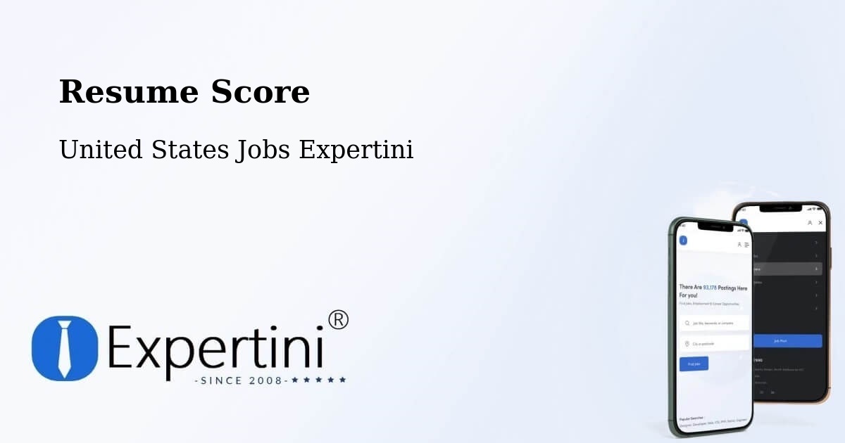 Resume Score & Job Description Match Tool – Burt - United States Jobs Expertini
